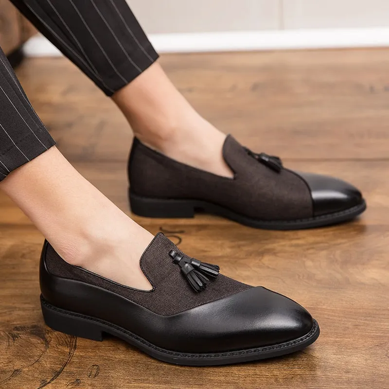 The Opulenza - Unique Design Tassel Leather Loafers Grip Strong