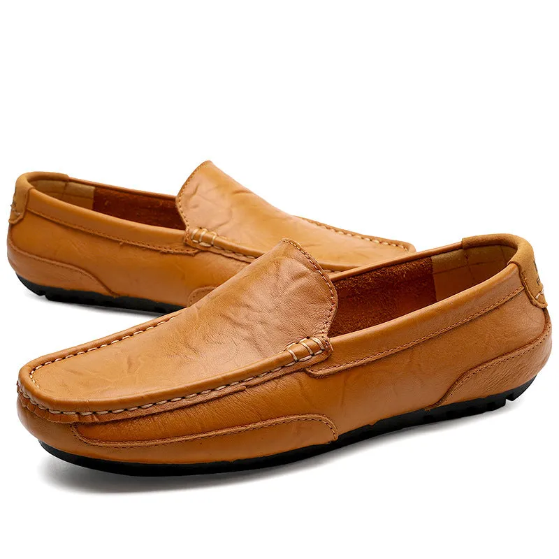 The Pysel - Men's Leather Loafers Clean Profile Every Season