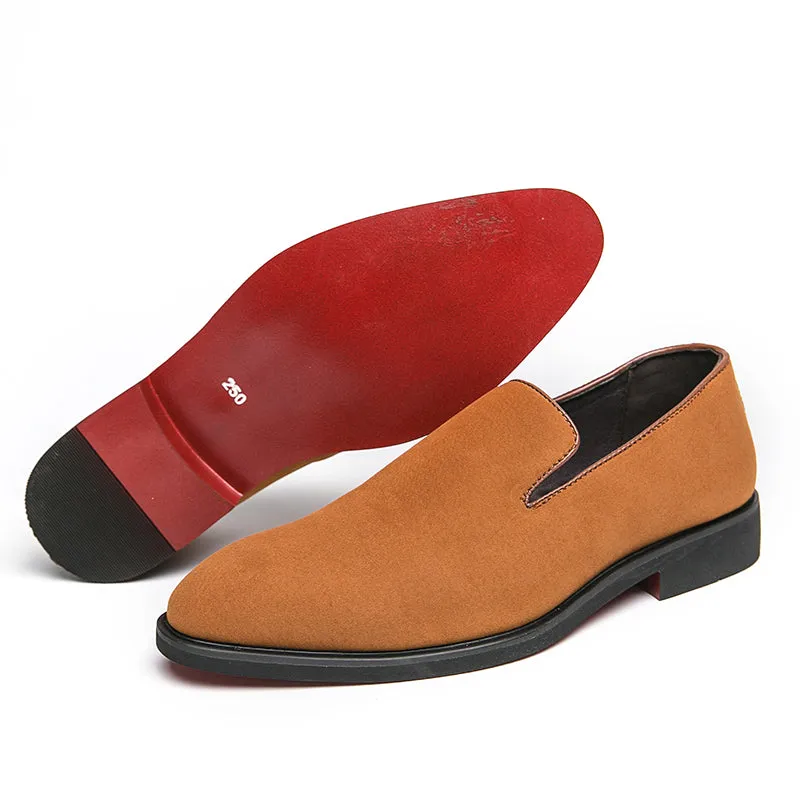 Slip Resistant The rossi S2  - Red Bottom Dandelion  Men's Leather Loafers
