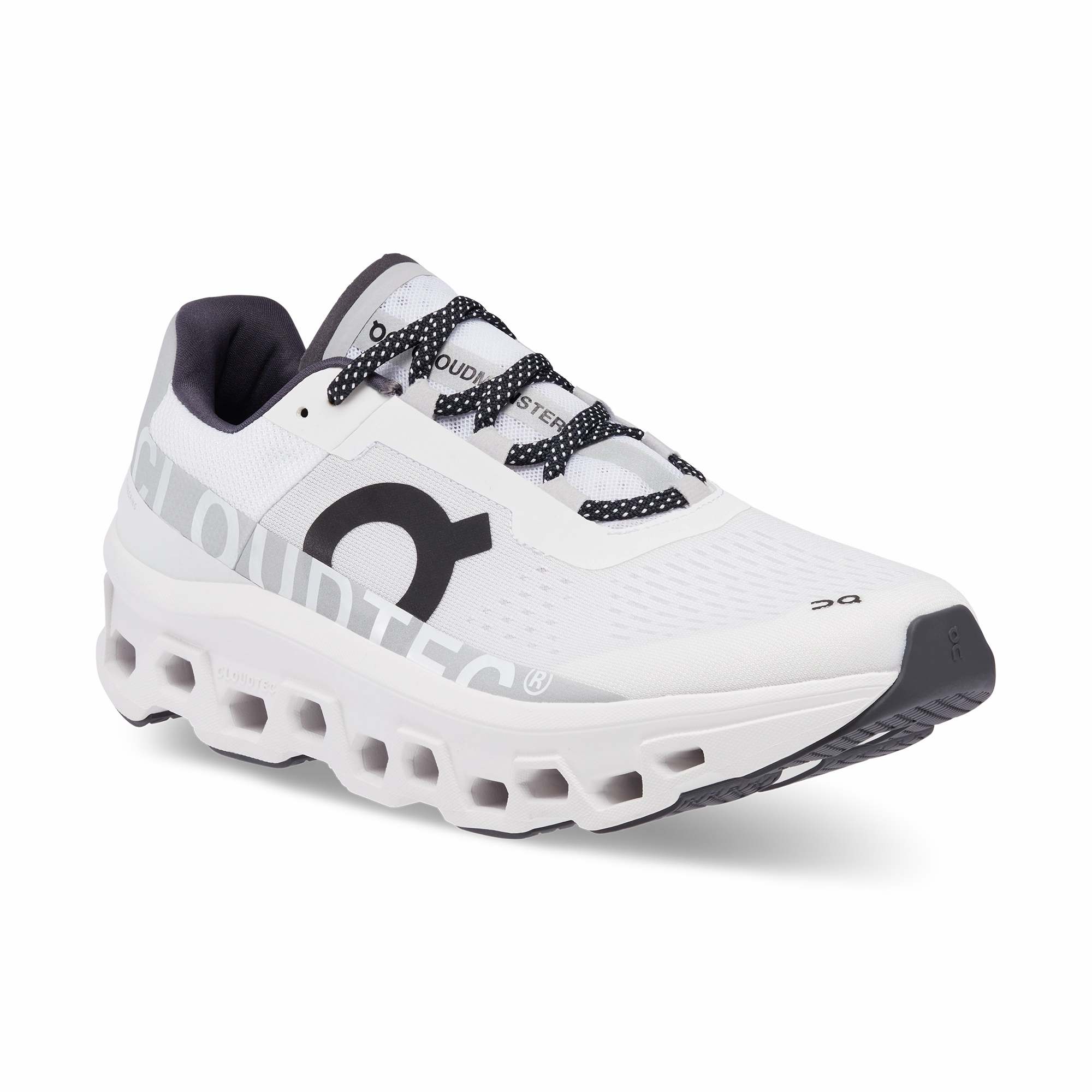 Pro - grade Slip Resistant Tech On Running Men's Cloudmonster Shoes - All White