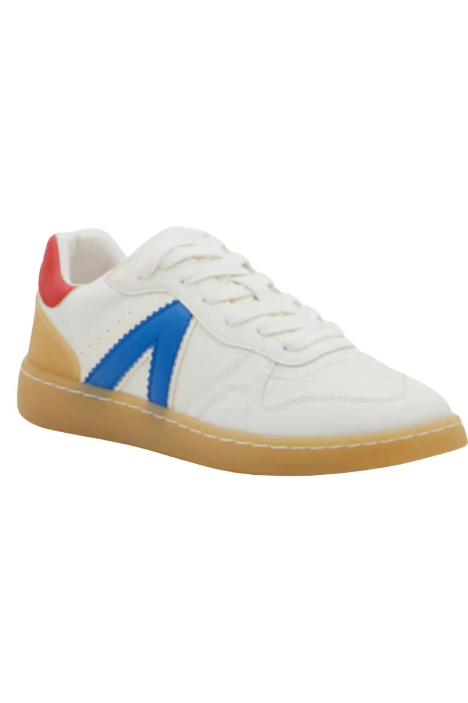 Everyday Touch Glam traction Women's Vesta Sneakers In White/cobalt