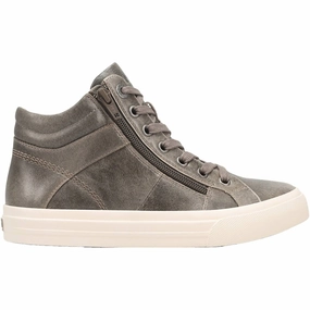 Structured sole Easy traction Women's Winner Fatigue Leather High Top Sneaker In Olive
