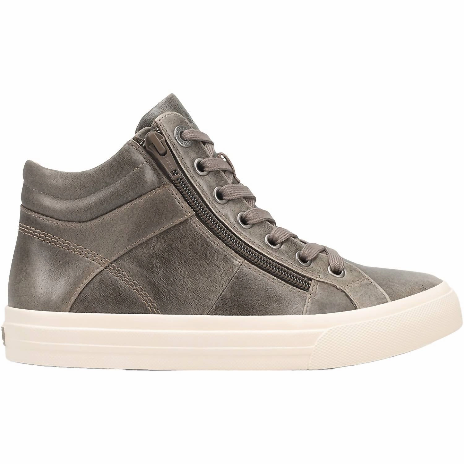 Structured sole Easy traction Women's Winner Fatigue Leather High Top Sneaker In Olive