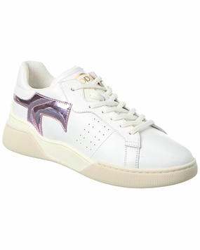 Recycled Rubber Outsole Core Fit TOD??s Cassetta Leather Sneaker