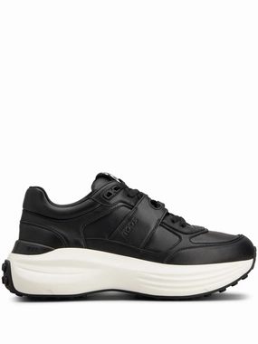Tod's Women's Leather Sneakers Versatile Everyday Design Long Commute