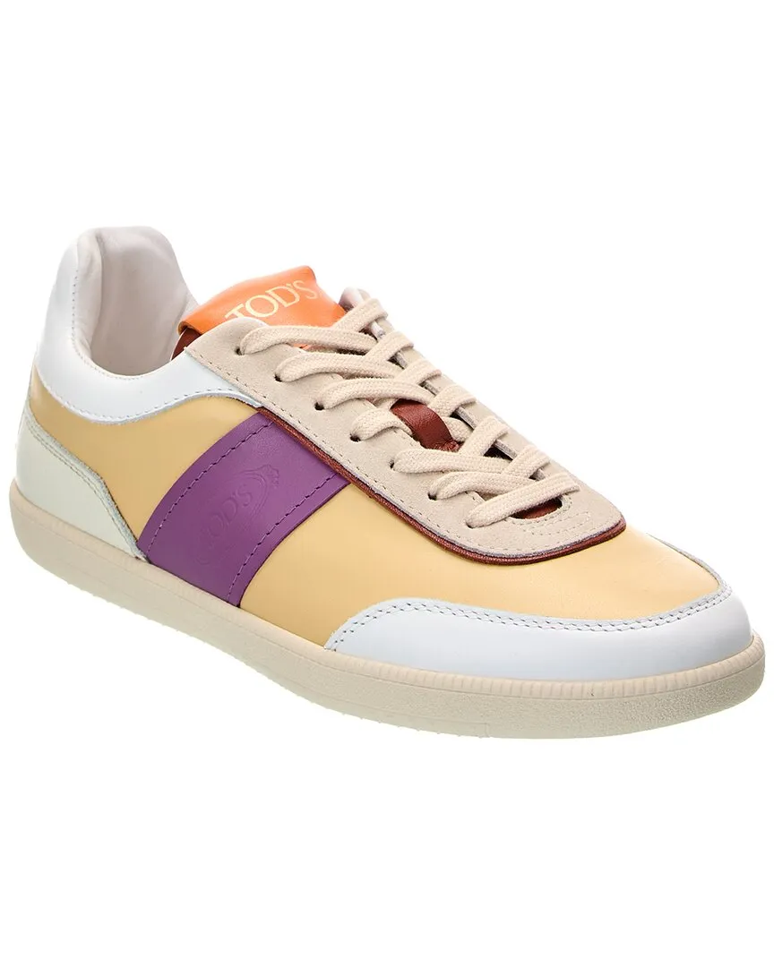 Low Profile Collar Padding Thermal Regulating Liners TOD??s Cassetta Leather Sneaker