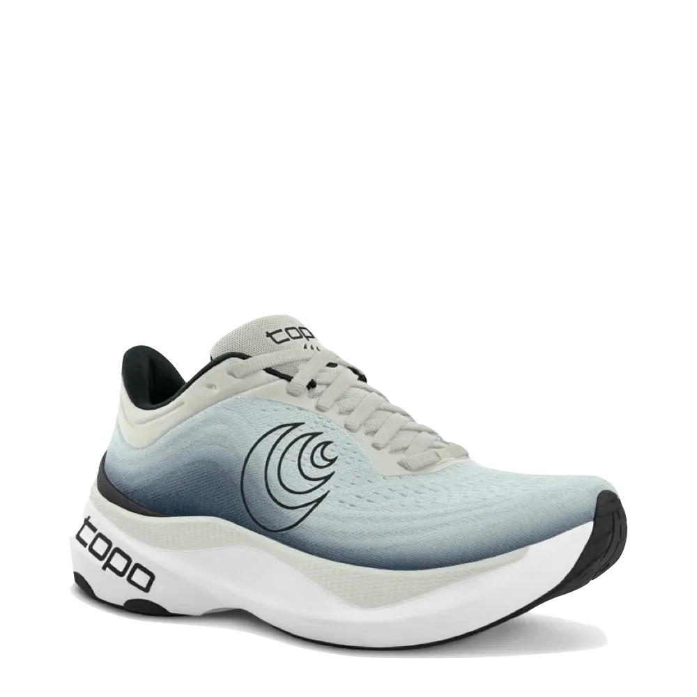 Comfort toe Topo Men's Aura Sneaker in Grey/Charcoal