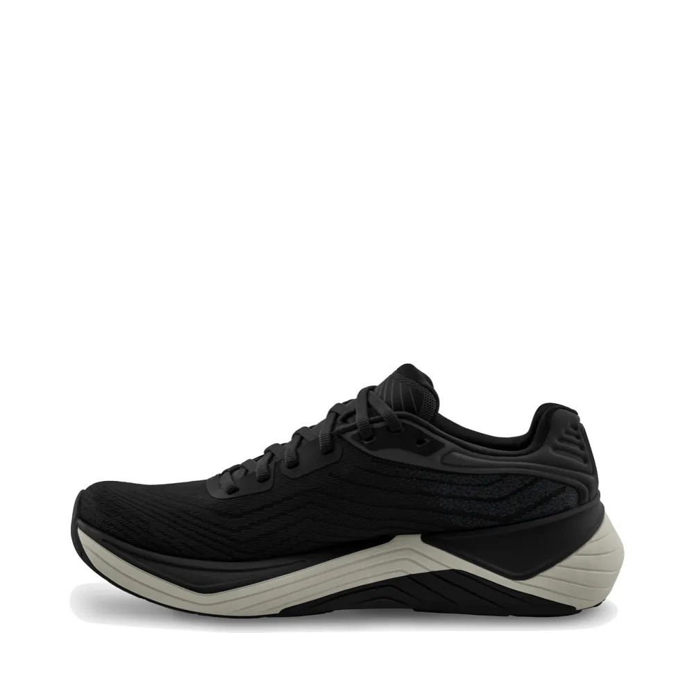 Topo Men's Ultrafly 5 Sneaker in Black/Charcoal Anti   Fatigue