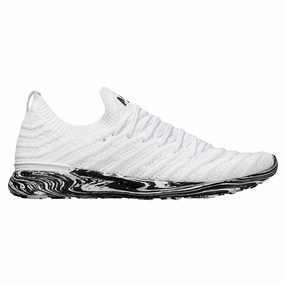 Casual Favorite Unisex Techloom Wave Sneaker In White /black /marble