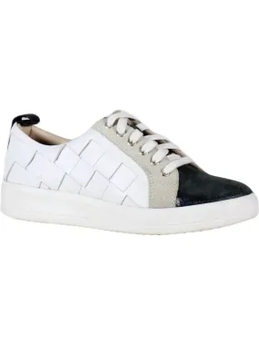 Water Resistant Breathable Moisture Wicking Insole Yuli Ana Leather Sneaker In Black/white