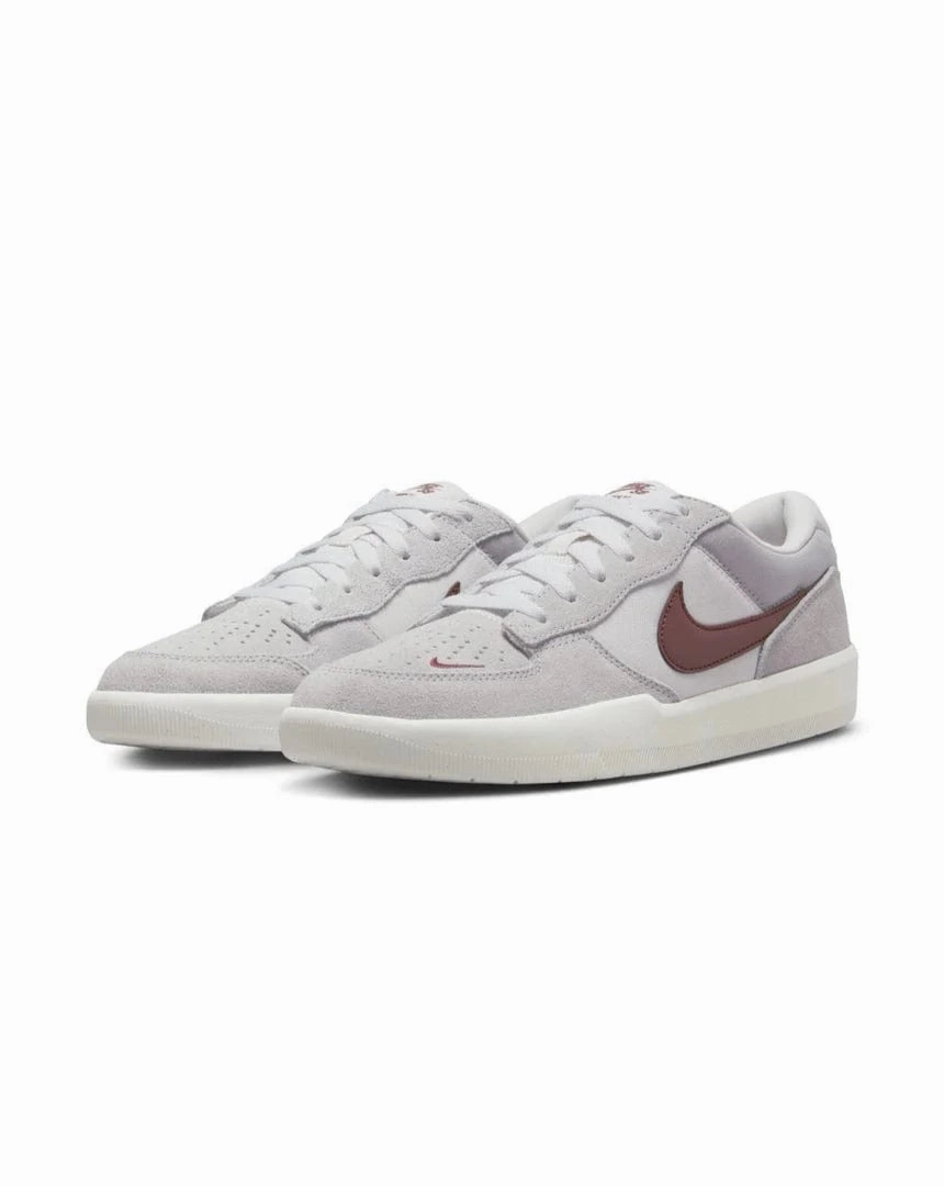 Nike SB - Force 58 (Platinum Tint/ Dark Team Red) carbon fiber sole shoes torsion - resistant running shoes
