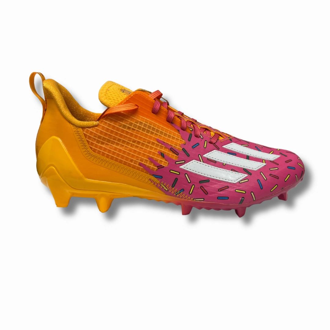 adidas Men's adizero 12.0 Simpsons Donut Football Cleats Cushioned Midsole Endurance Level