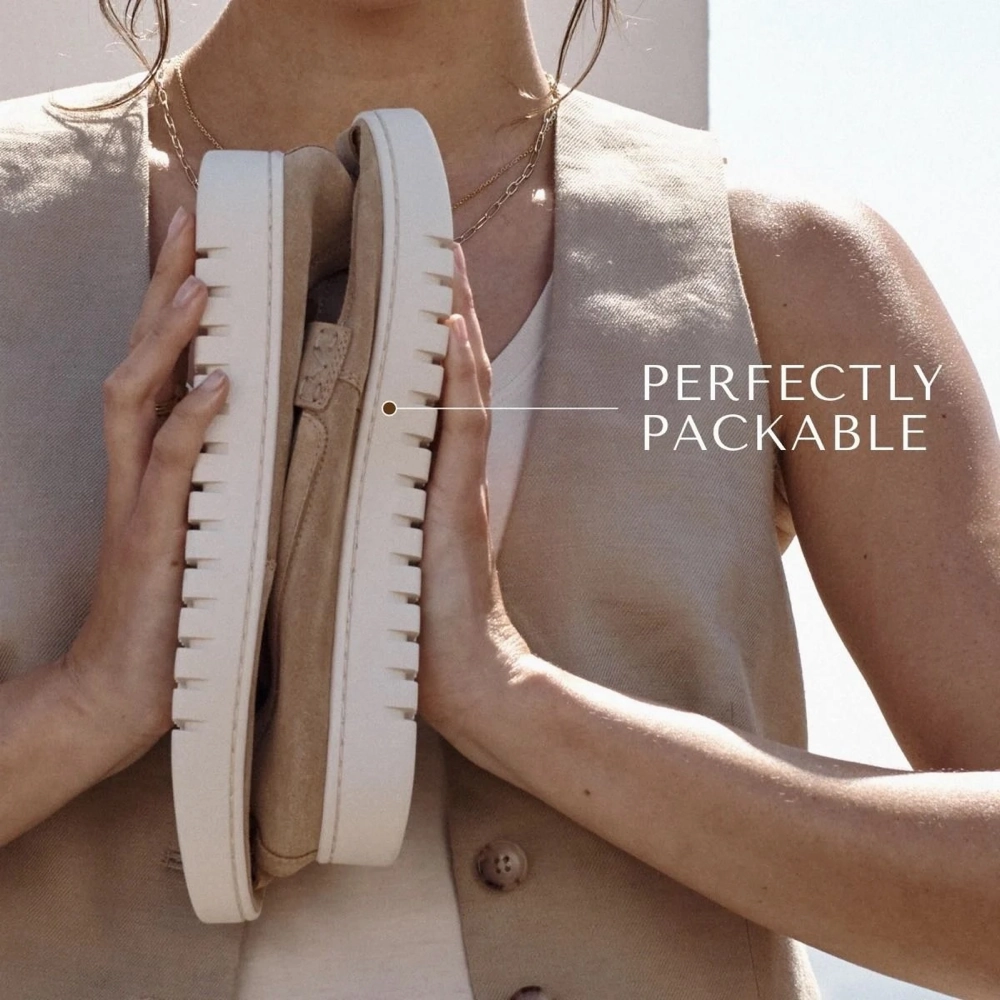 Comfortable Style Vionic Women's Uptown Slip On Suede Loafer in Sand