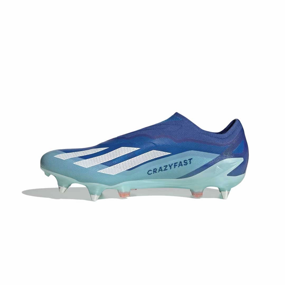 study - room shoes slip - on shoes adidas - Unisex X Crazyfast.1 Laceless Soft Ground Soccer Cleats (IE6640)
