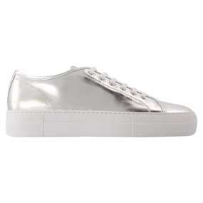 fresh feel Tournament Super Shiny Sneakers - COMMON PROJECTS - Leather - Silver