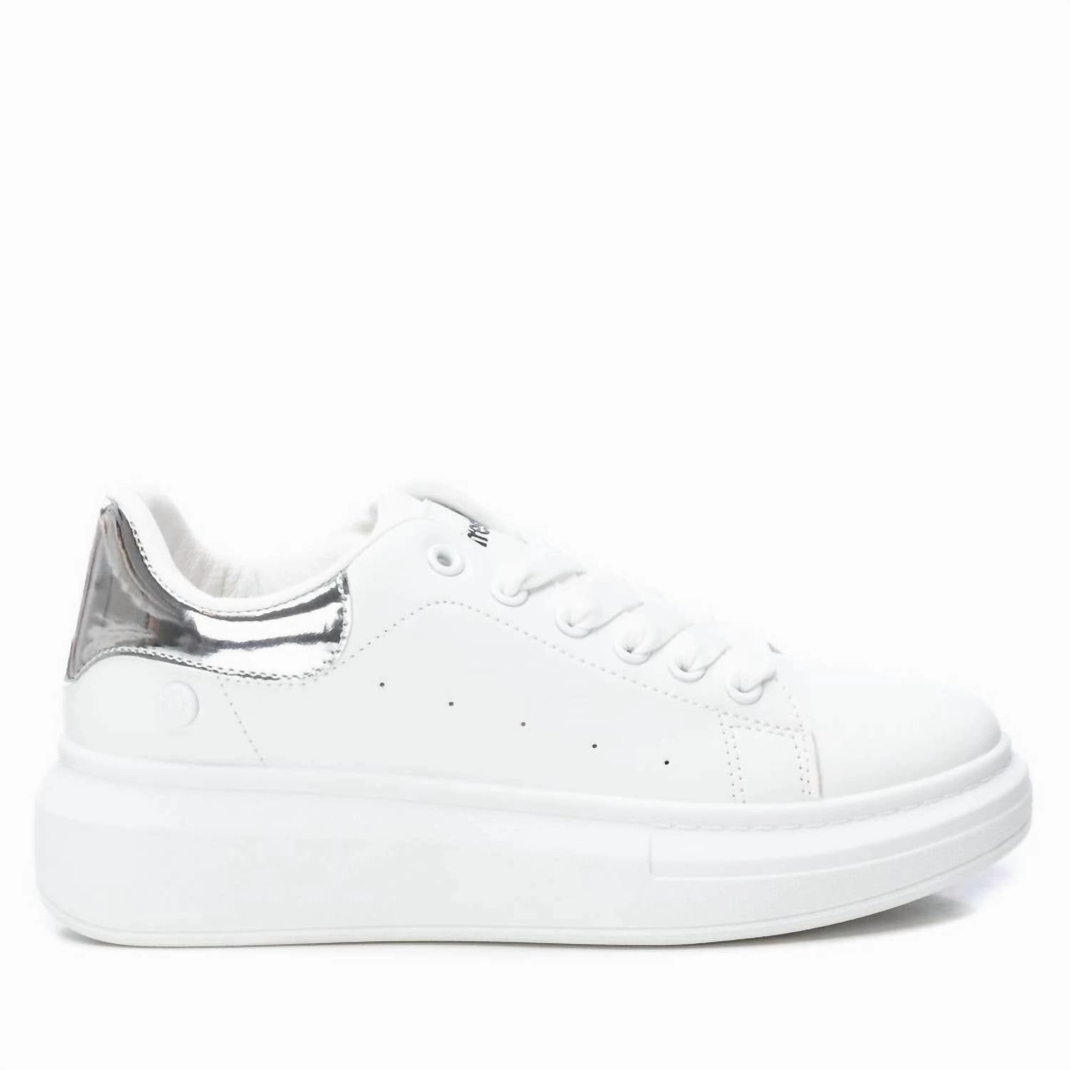 Women's Trainer Sneakers In White Foam Backing Street Drive