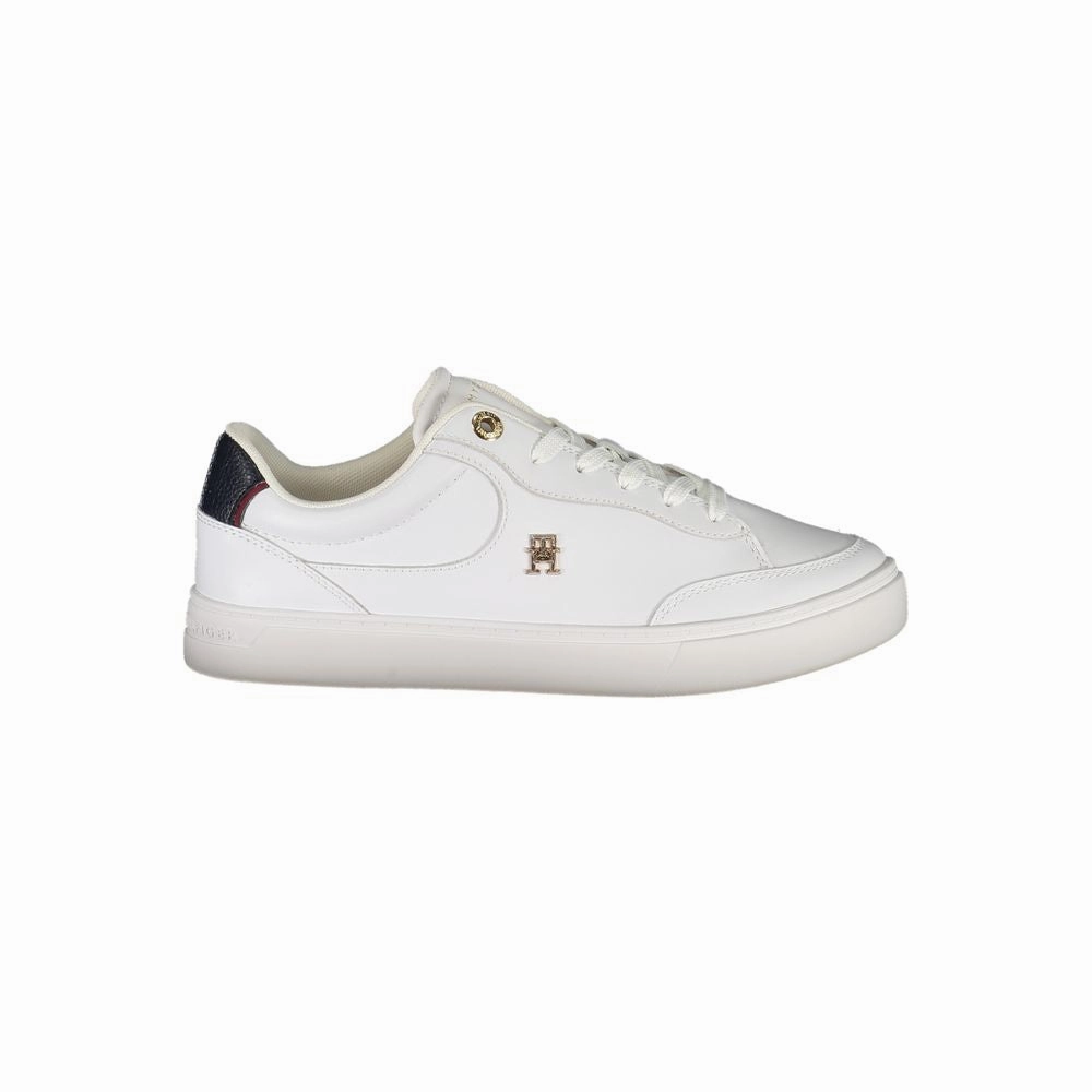Textured Tread Style Runner Tommy Hilfiger Leather Women Women's Sneaker