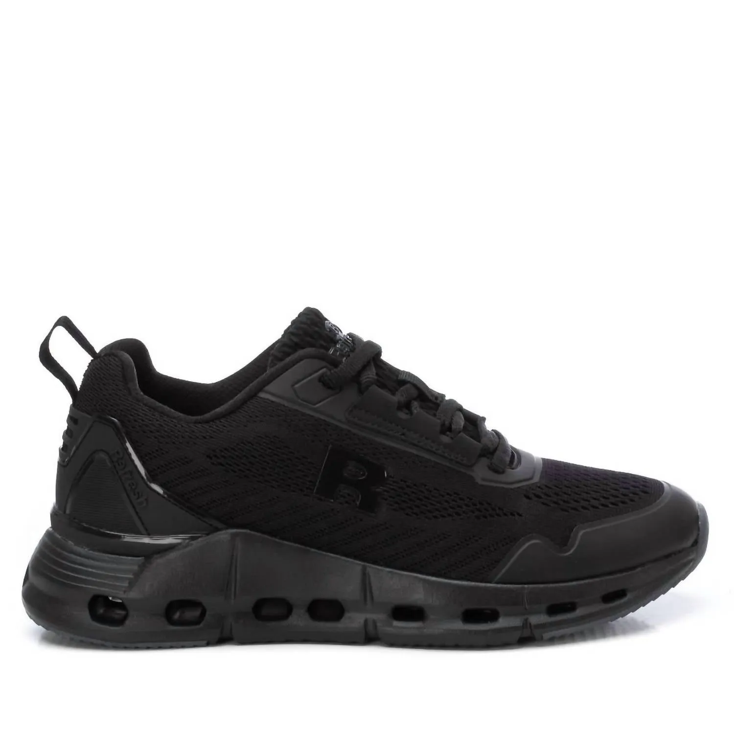 Foam Injection Molding Women's Casual Trainer Sneakers In Black