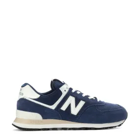 No Fuss Urban Walker New Balance Men's 574 Sneaker in Navy with Sea Salt