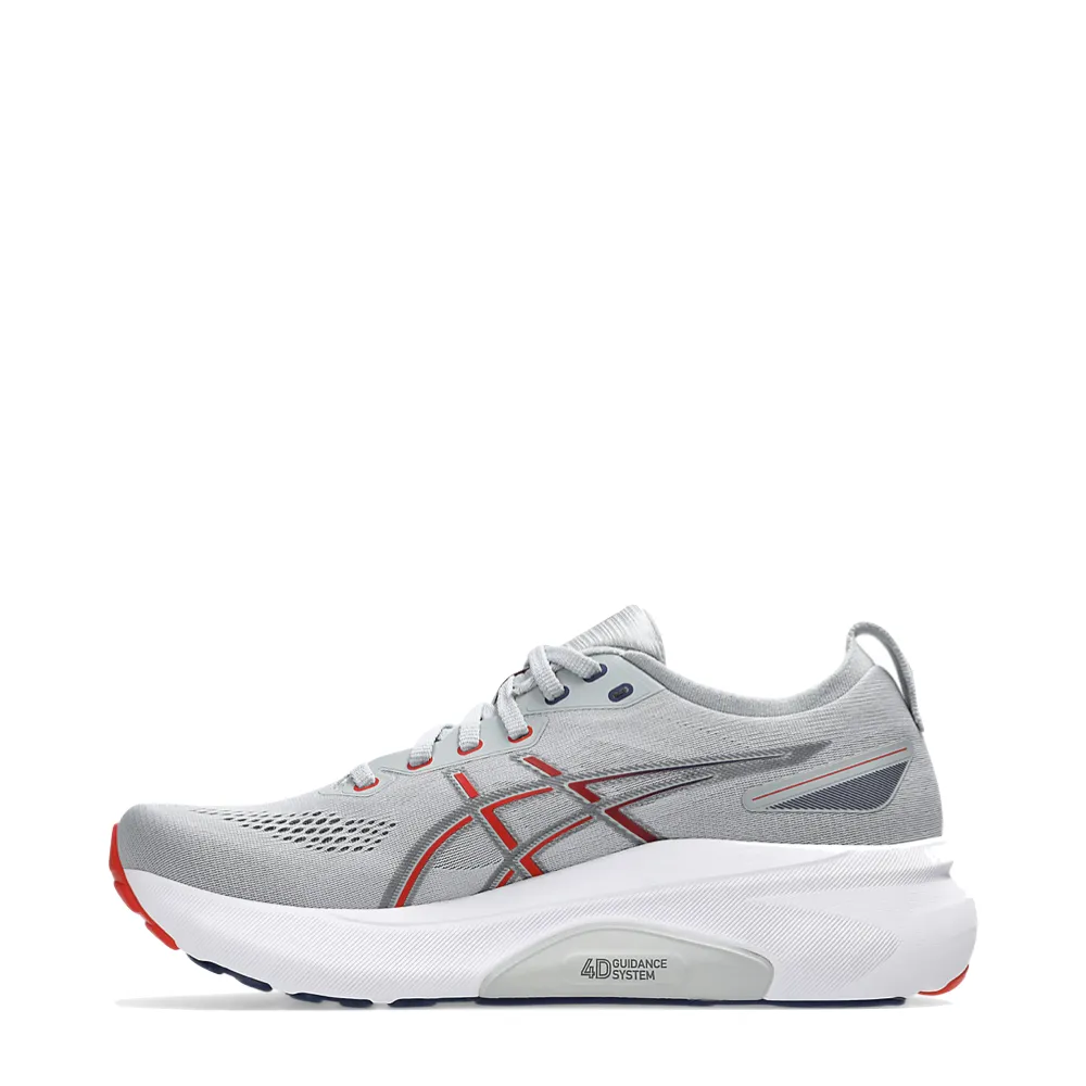 youth trend hook and loop closure Asics Men's Gel-Kayano 31 Sneaker in Piedmont Grey/Fiery Red