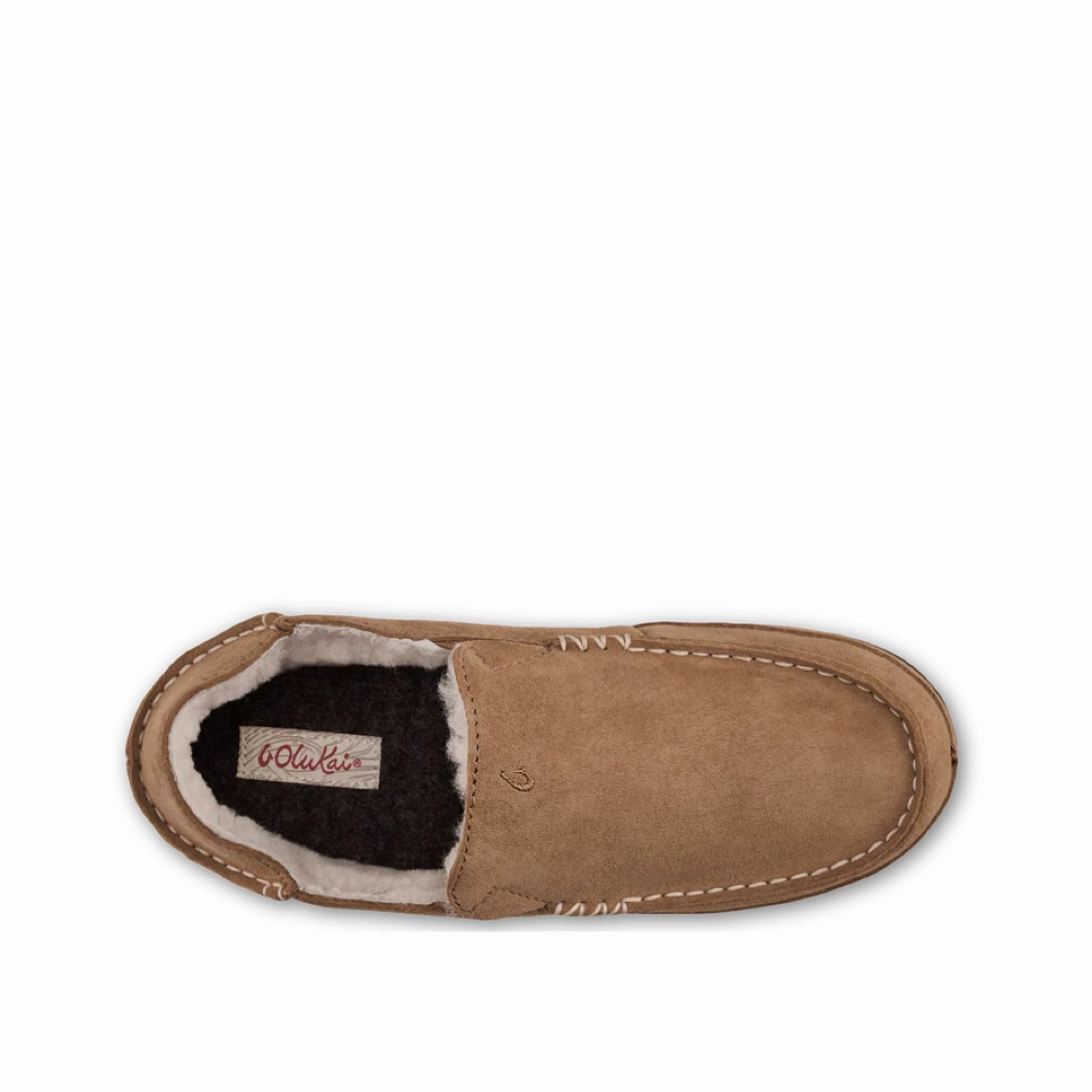 Quick Dress Quick Lace Mechanism OluKai Women's Nohea Shearling Lined Slipper in Tan