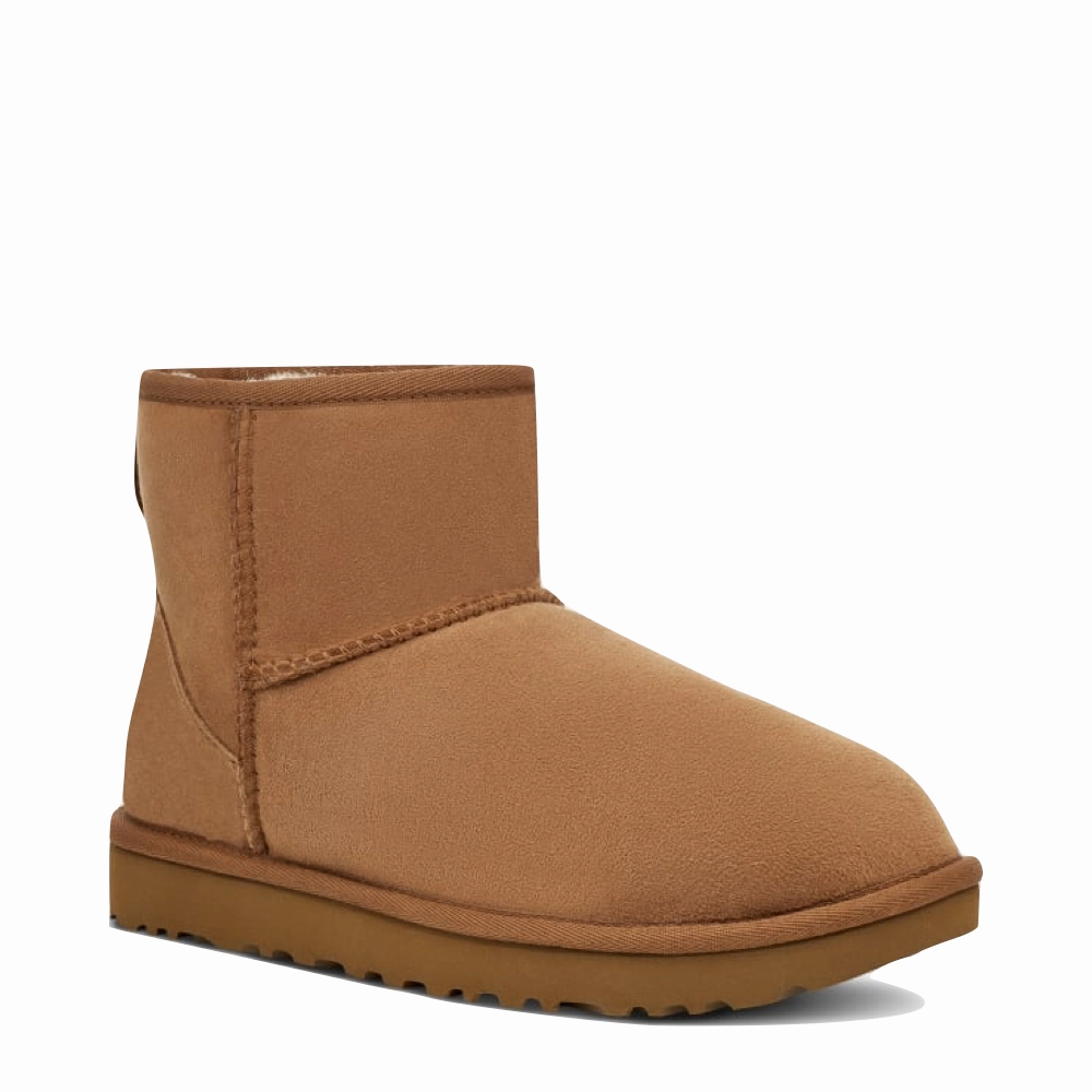 UGG Women's Classic Mini II Sheepskin Boot in Chestnut Bounce Back