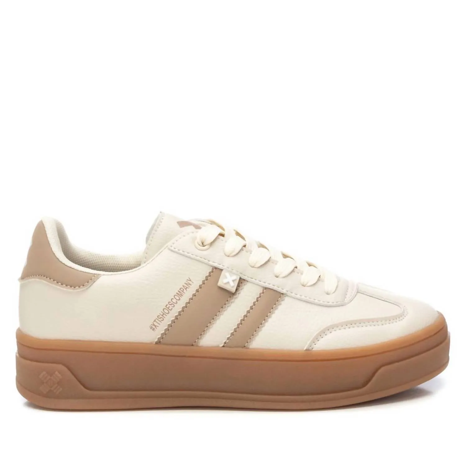 Women's Urban Fashion Sneakers In Beige Zero Drop Profile