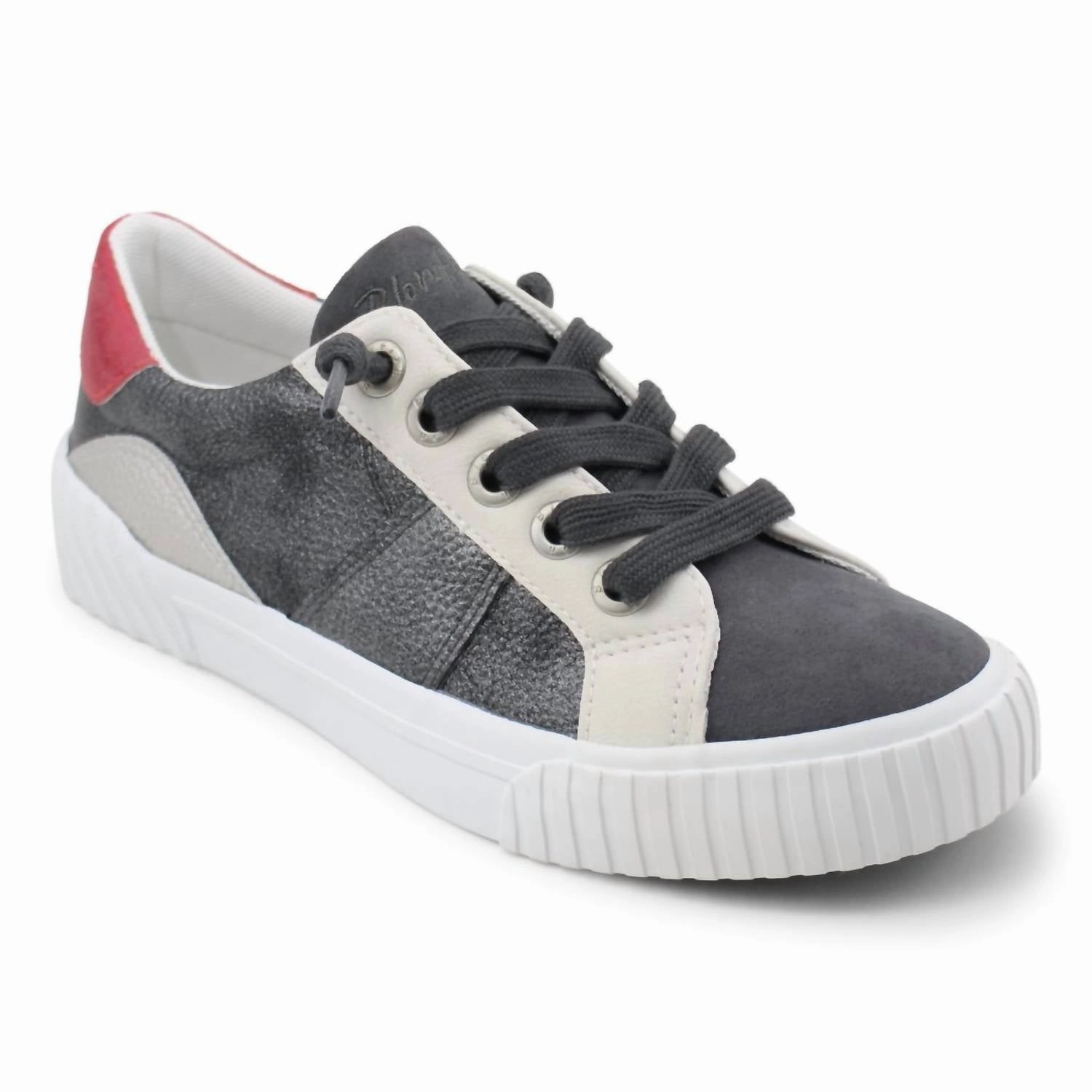 Women's Wave-B Sneaker In Grey Tumbleweed/dark Grey Micro Fiber Neutral Footbed Design Gel Infused Heel Pad