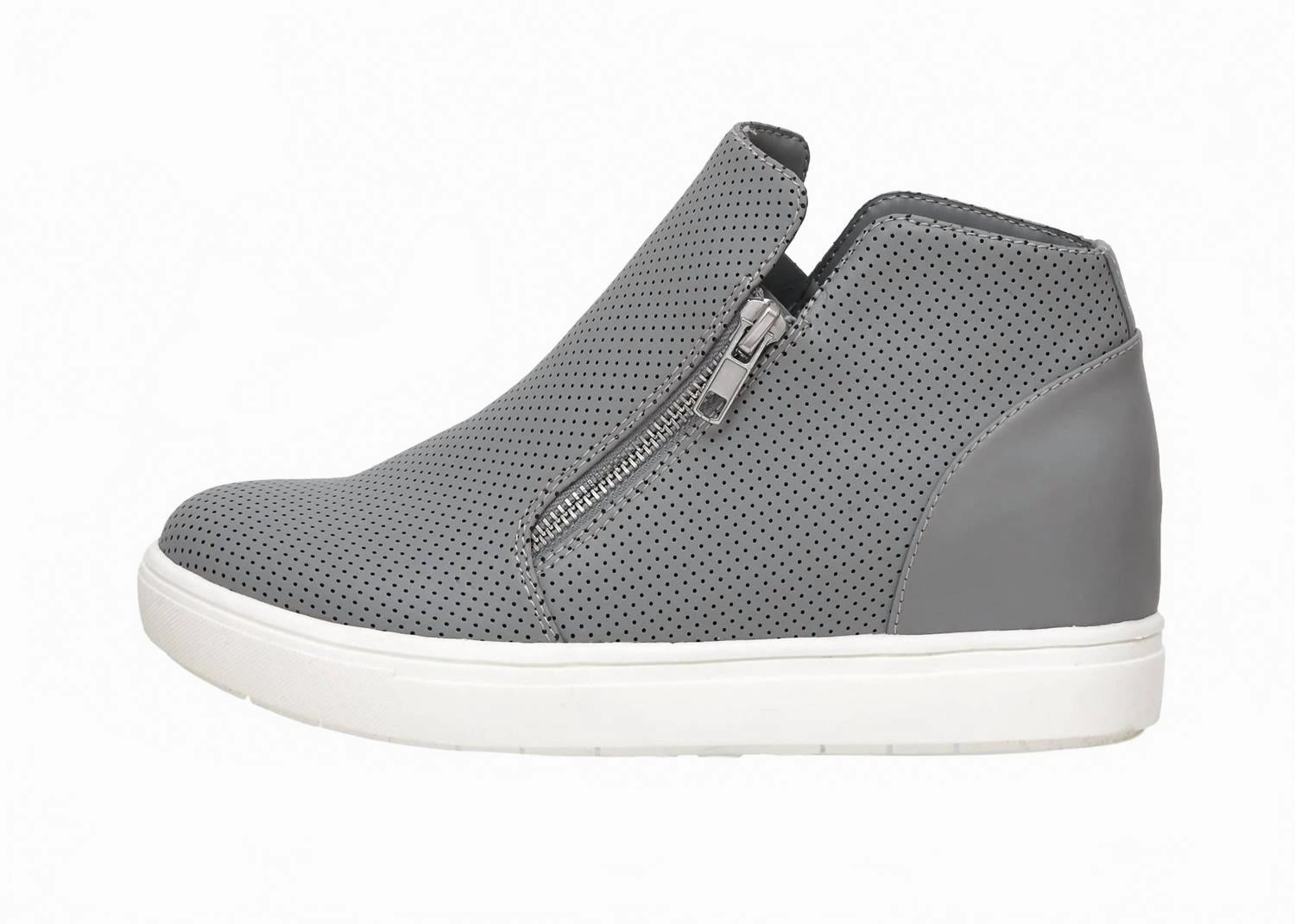 Rubberized Edges Women's Hart Casual Shoes In Grey Pu