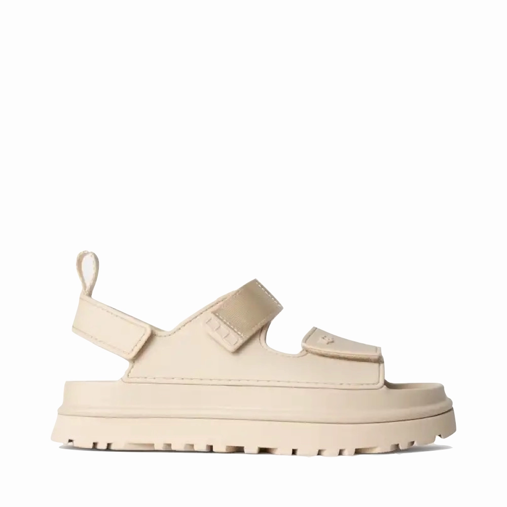 Ugg Women's GoldenGlow Platform Sandal in Sea Salt ClassicDesign