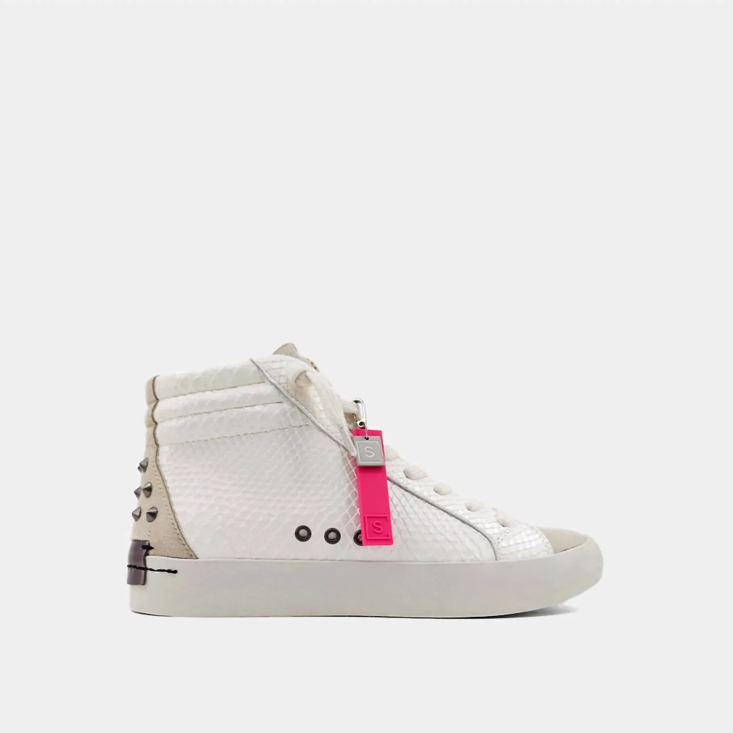 Flexible Wear Durable TPU Reese Sneakers In Bone Snake