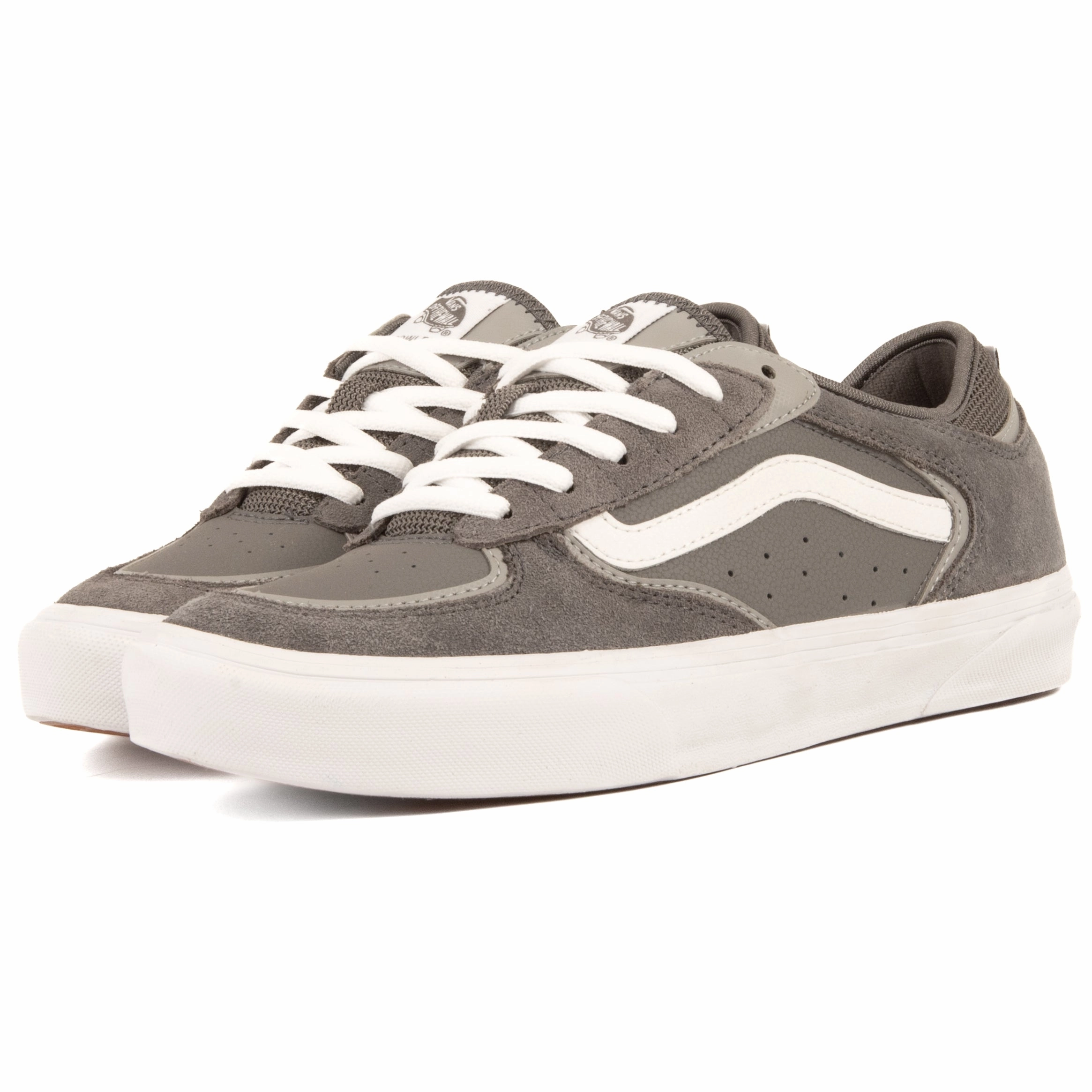 Vans - Rowley (Grey/White) running in rainy weather molded insole shoes