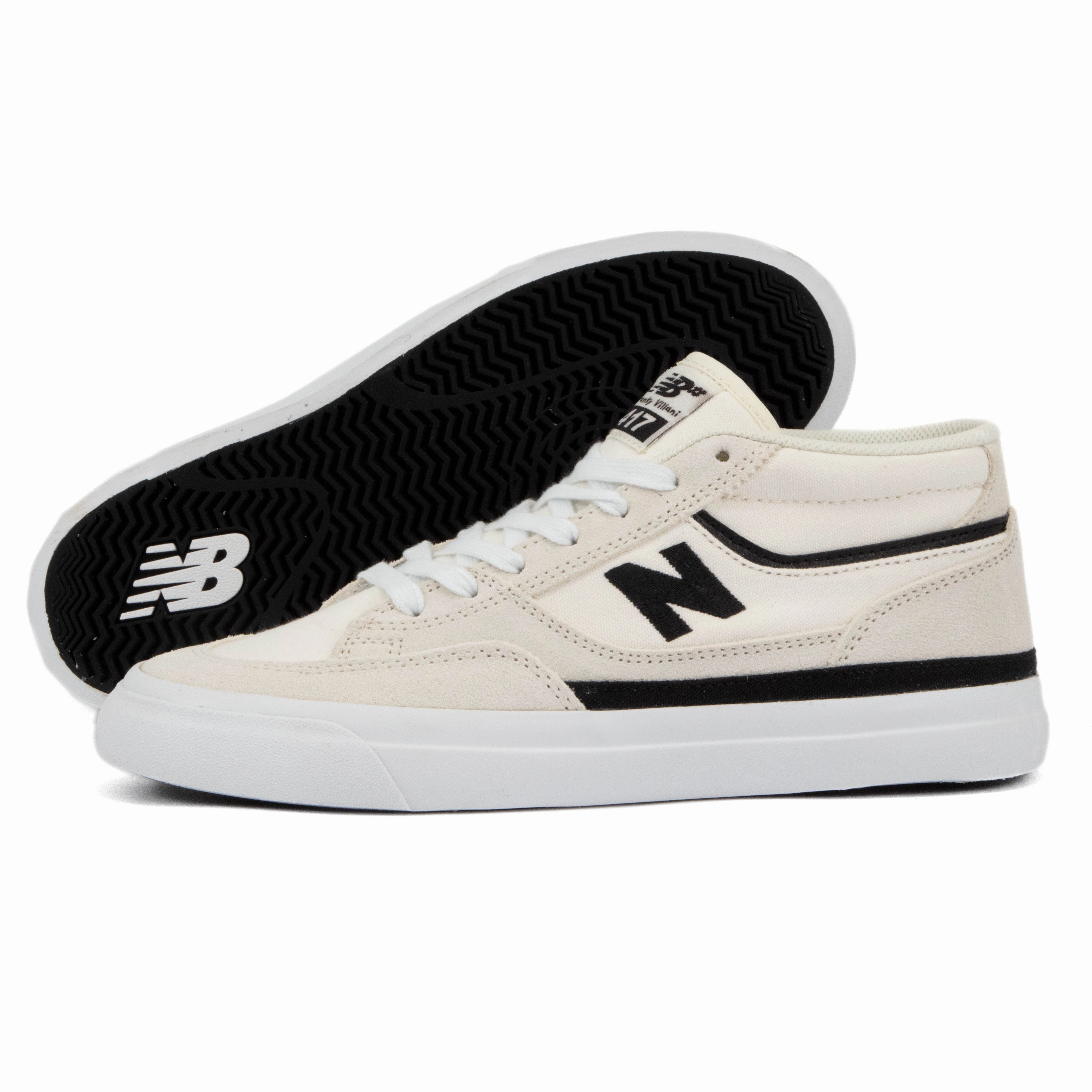 New Balance - 417 Mid DPM (White/Black) well - cushioned Dynamic Response Sole