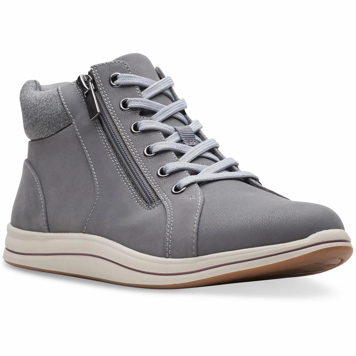 Outfit Ease Anti Pressure Insole Breeze Glide Womens Faux Leather Lifestyle Casual and Fashion Sneakers