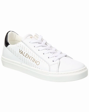Valentino by Mario Valentino Kara Leather Sneaker Sidewalk Ready Airflow Vents