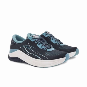 Women's Pace Mesh Walking Shoes In Navy Reinforced Midfoot