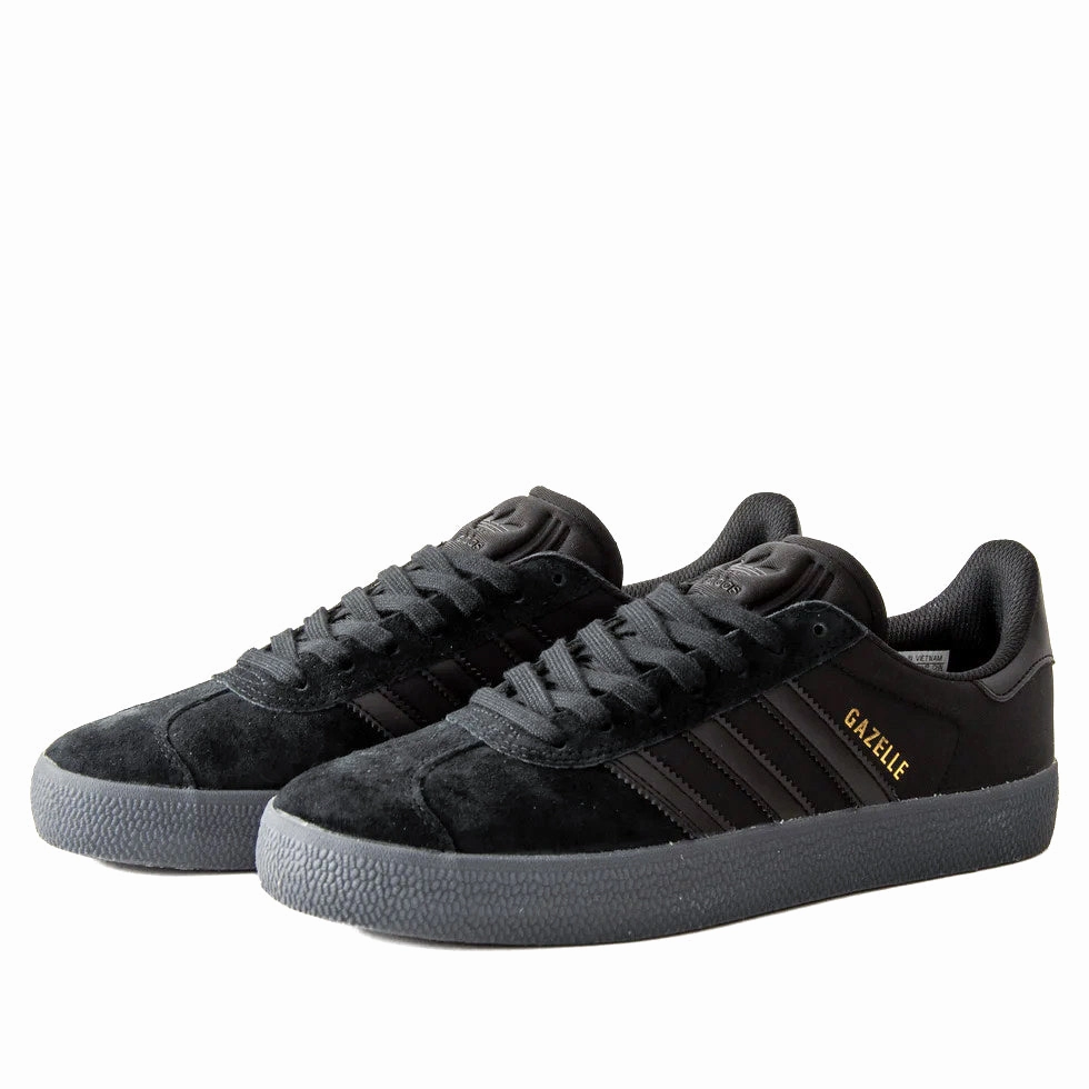Adidas - Gazelle ADV (Black/Black/Gold) *SALE Leather Quality multi - terrain shoes