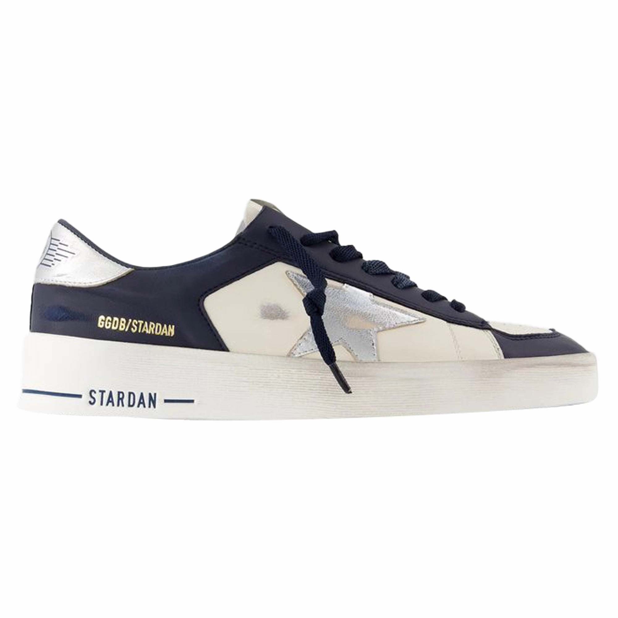 Anti Tear Material Stretch Step Stardan Sneakers - Golden Goose Deluxe Brand - Leather - White