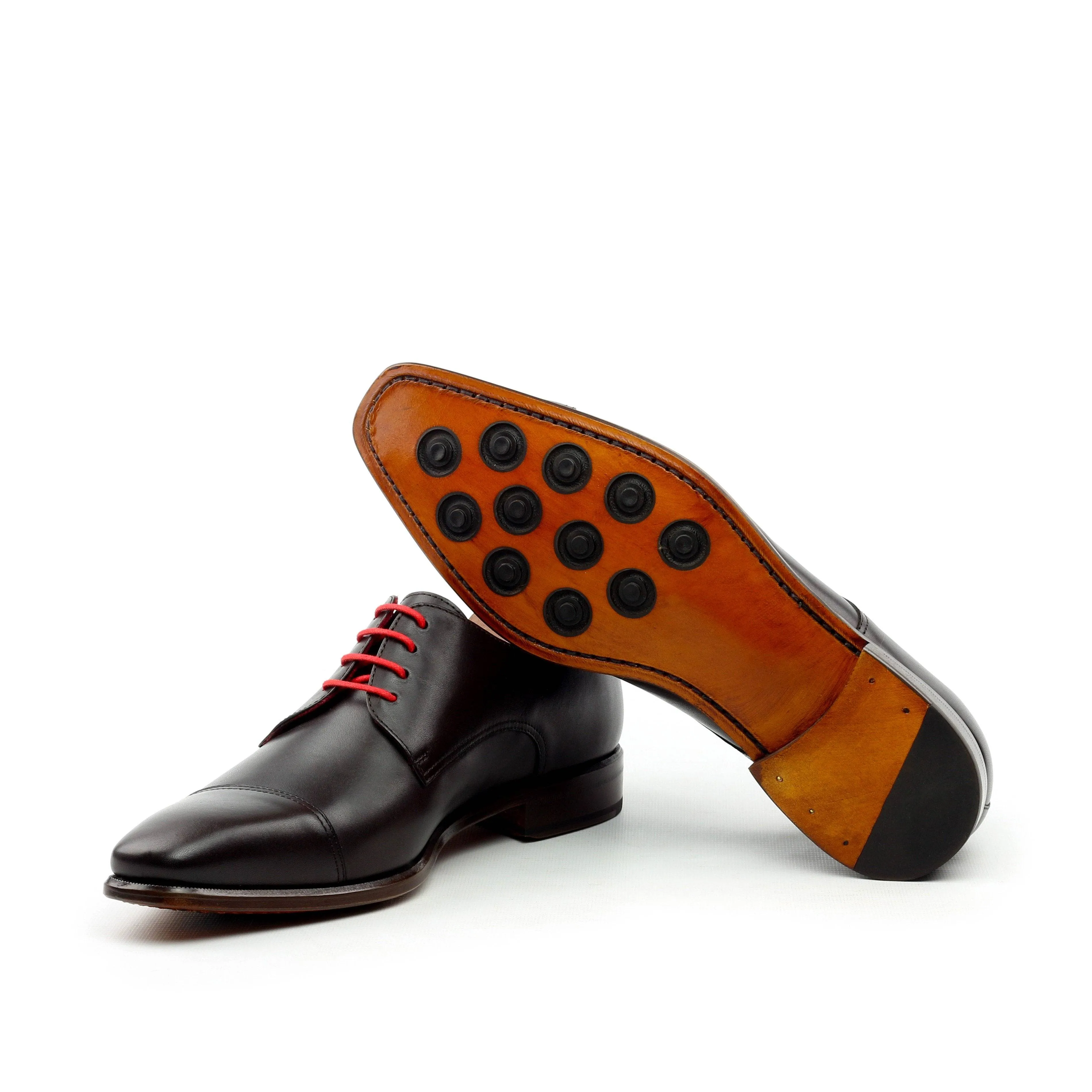 Leather Lace-up Shoes Office Loafers Unique Handcrafted Classic Oxford by Le Ruux