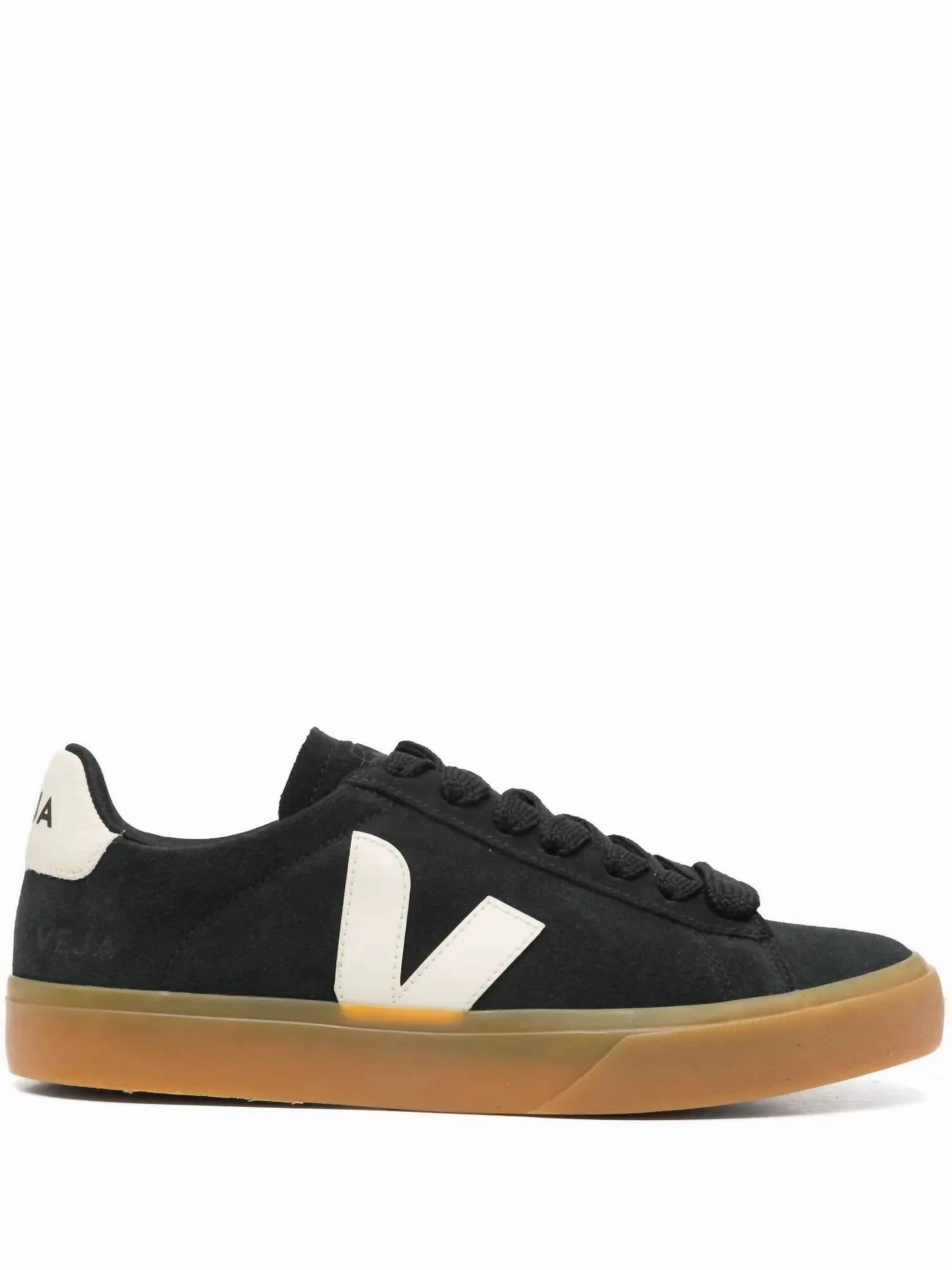 Unisex Campo Bold Suede Sneakers In Black Pierre Padded