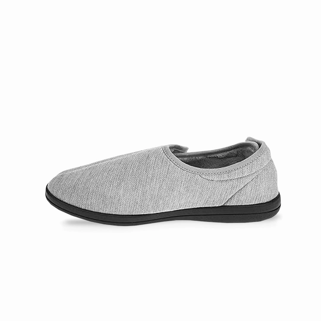 United Supply Co - Men's Plain Velcro Slippers (SMF4931BUS GRY) Non Slip Lacing