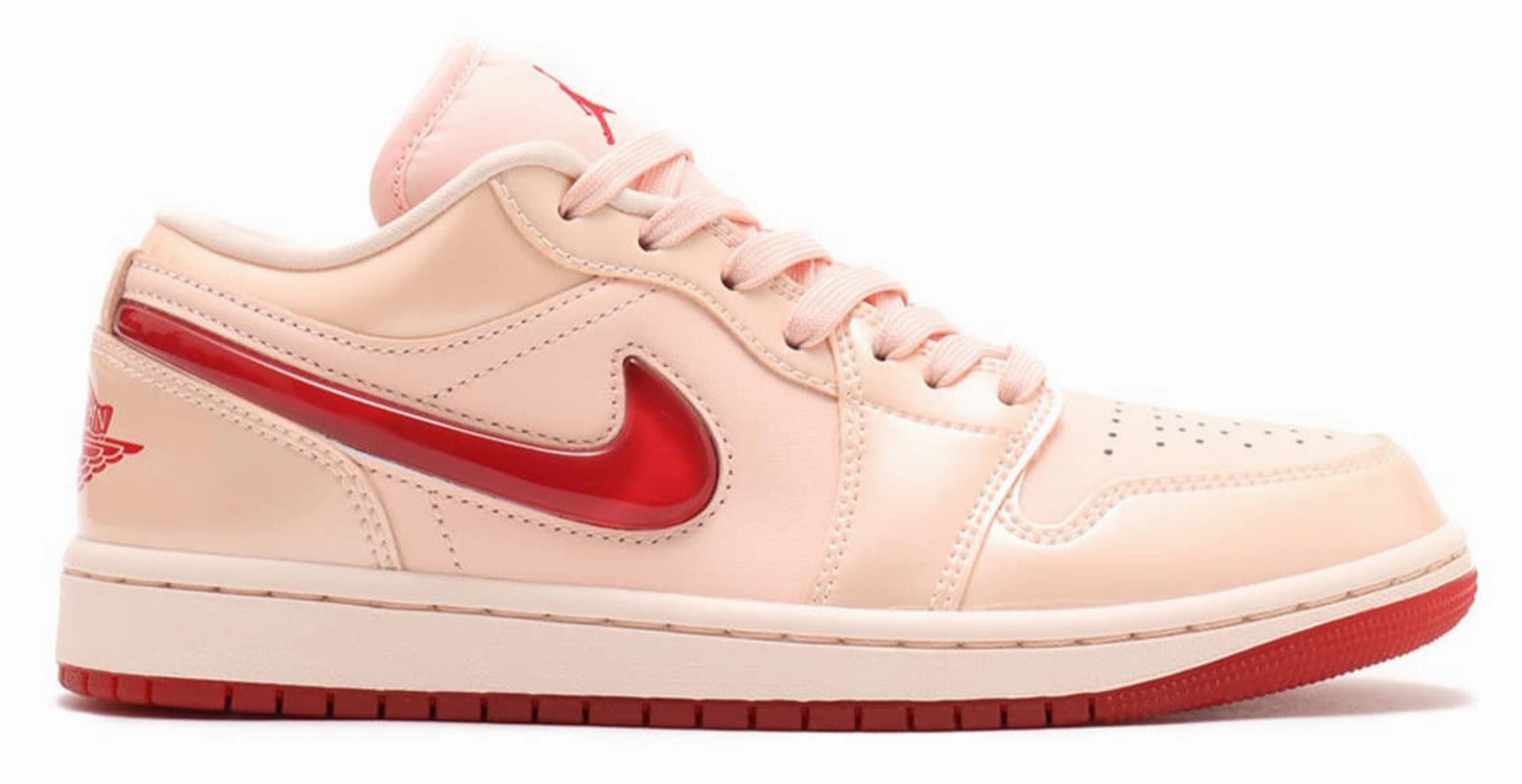 Jordan 1 Low Patent Valentine's Day (Women's) Sockliner Contouring clean look
