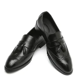 Fresh Pace The T93 - Classic Wingtip brogue Leather Tassel Loafers For Men