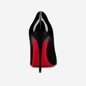 The POX - Leather High Heel Red Bottoms Stiletto Pumps For Women 8-12CM Fashion boots Tokyo Chic