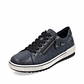 Easy Lifestyle Cool Look Remonte Women's Maditta 00 Waterproof Sneaker in Navy