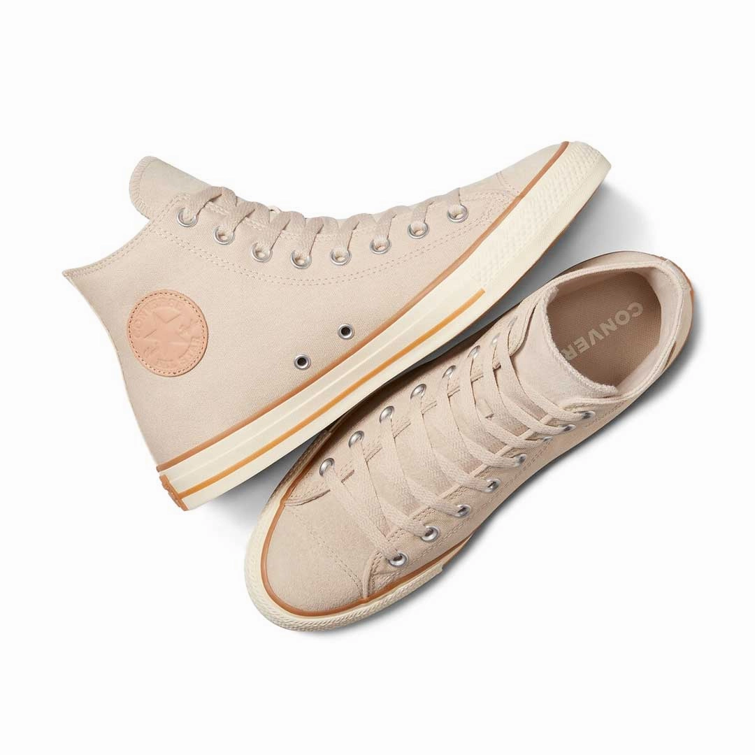 Leaf Walk Ankle friendly Converse - Unisex Chuck Taylor All Star Canvas & Leather High Top Shoes (A11454C)