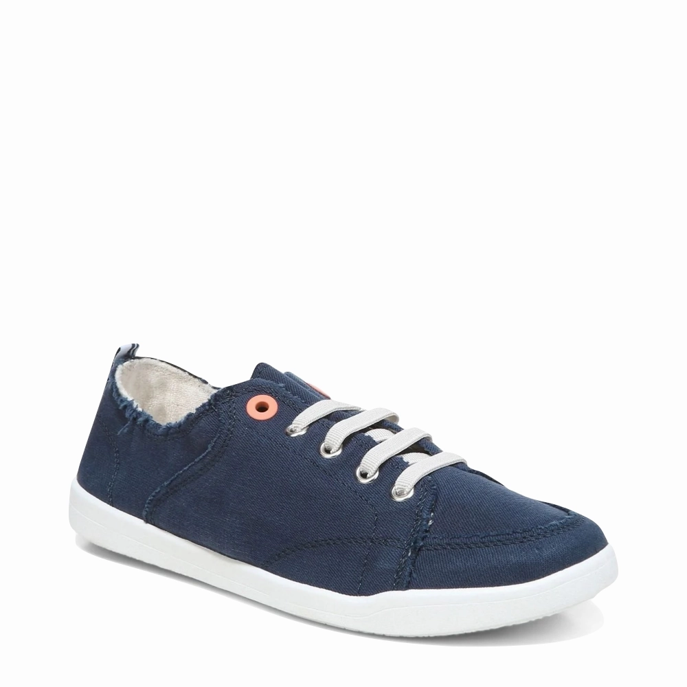 Vionic Women's Pismo Canvas Sneaker in Navy Marathon Pace