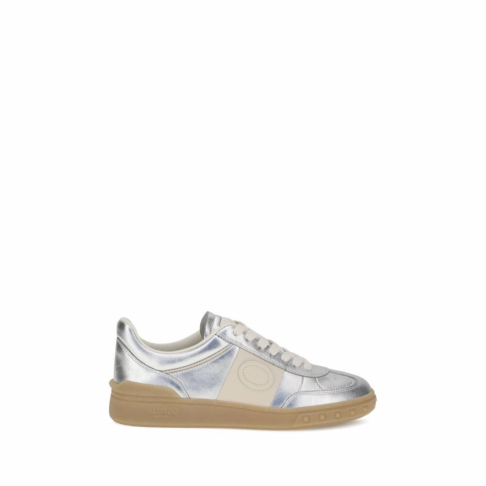 Valentino Garavani Laminated leather Upvillage Women's Sneakers Plush Lining Breathable Collar Padding