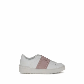 Valentino Garavani Rockstud Untitled Women's Sneakers Textile Upper Stitch Down Technique