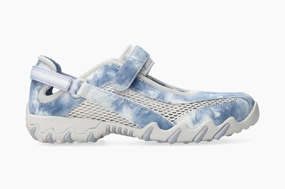 Women's Niro Rugged Mary Jane Shoes In Blue Tie-Dye Subtle design Torque Control Plate
